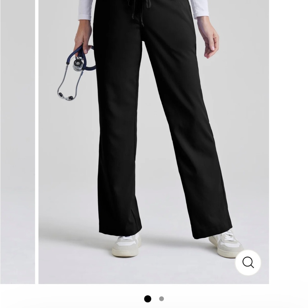 Grey's Anatomy Black Sctub Pants with Elastic Waistband - Picture 3 of 3